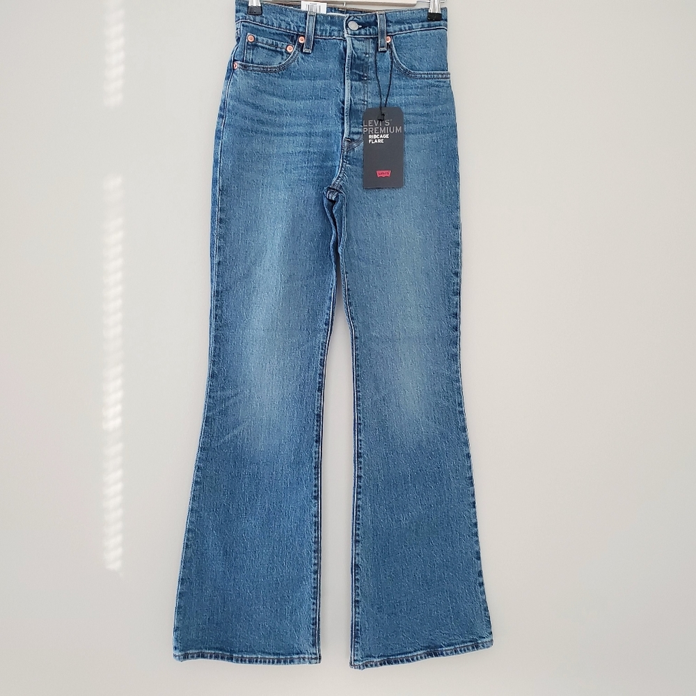 Levi's RIBCAGE Flare Super High Rise Jeans - Picture 7 of 9